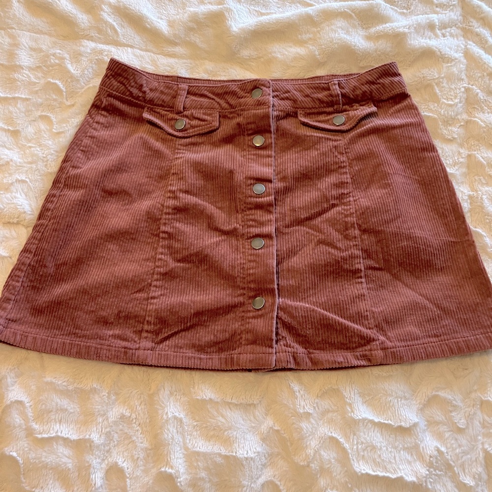 Corduroy Mini Skirt
